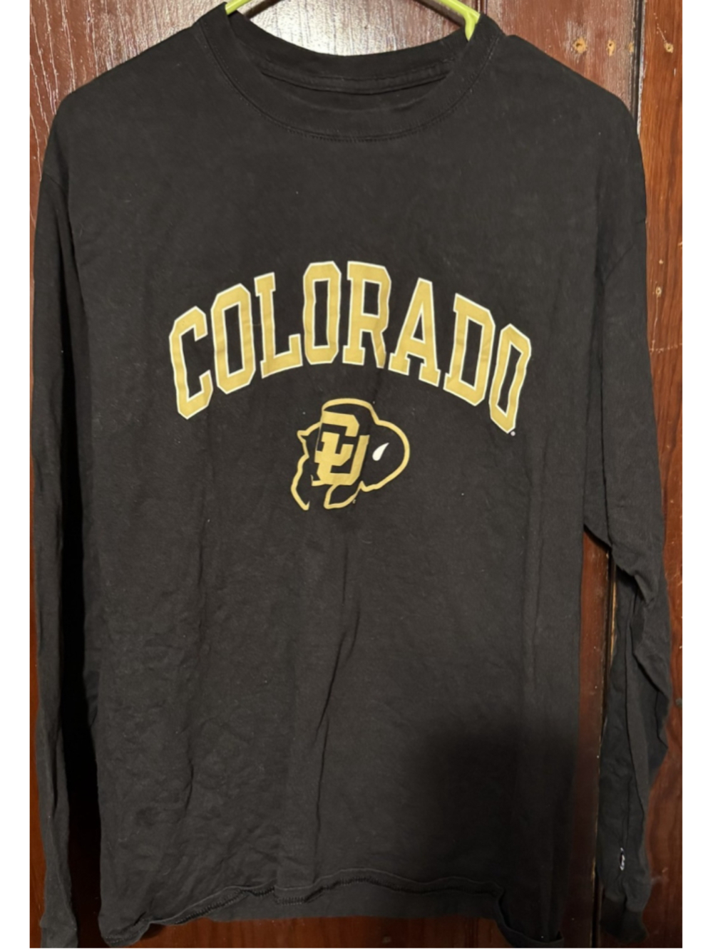 Colorado Buffaloes Champion L/S T-Shirt Size L Black